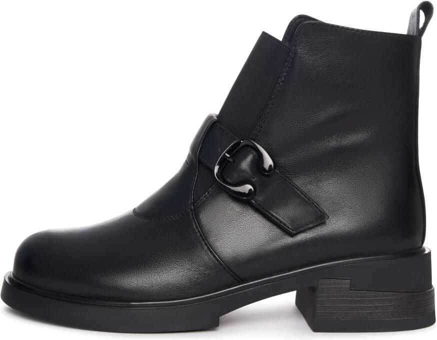 Cesare Gaspari Heart Bit Lage Hak Leren Enkellaarsjes