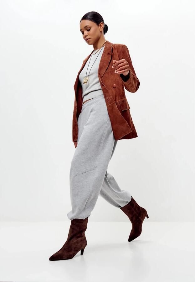 Cesare Gaspari Kitten Heel Enkellaarsjes Dolly Bruin