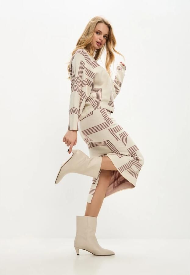 Cesare Gaspari Kitten Heel Enkellaarsjes Dolly Wit