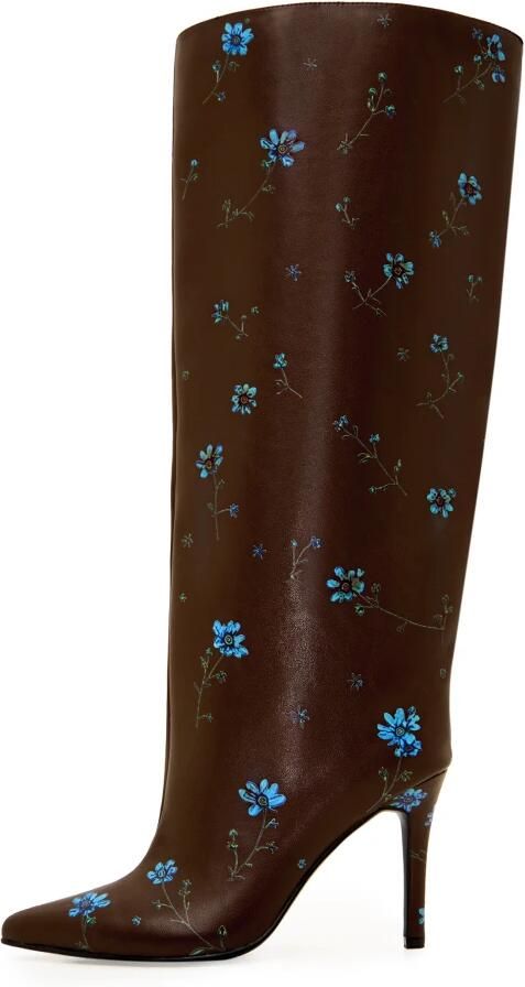 Cesare Gaspari Klassieke Floral Stiletto Laarzen