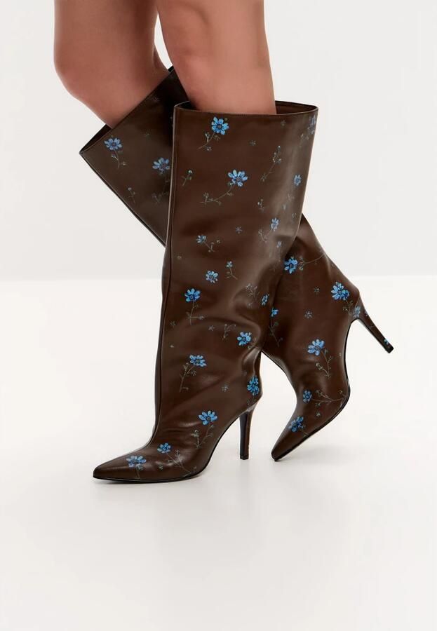 Cesare Gaspari Klassieke Floral Stiletto Laarzen - Foto 3