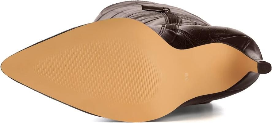 Cesare Gaspari Kniehoge Laarzen met Krokodillenreliëf - Foto 2