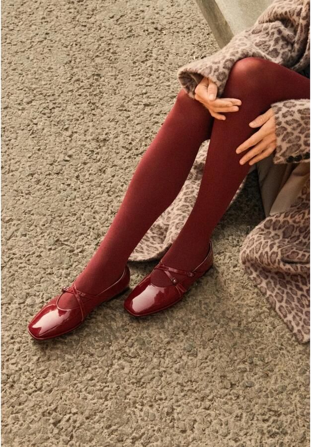 Cesare Gaspari Leren Ballerina's Albina Rood