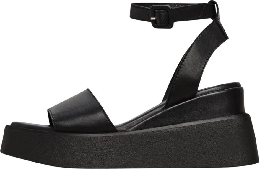 Cesare Gaspari Leren Plateausandalen