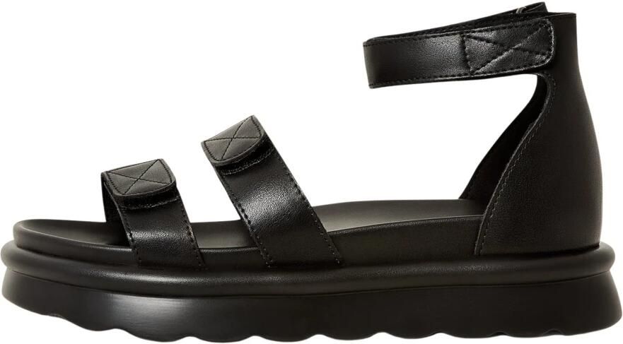 Cesare Gaspari Leren Plateausandalen