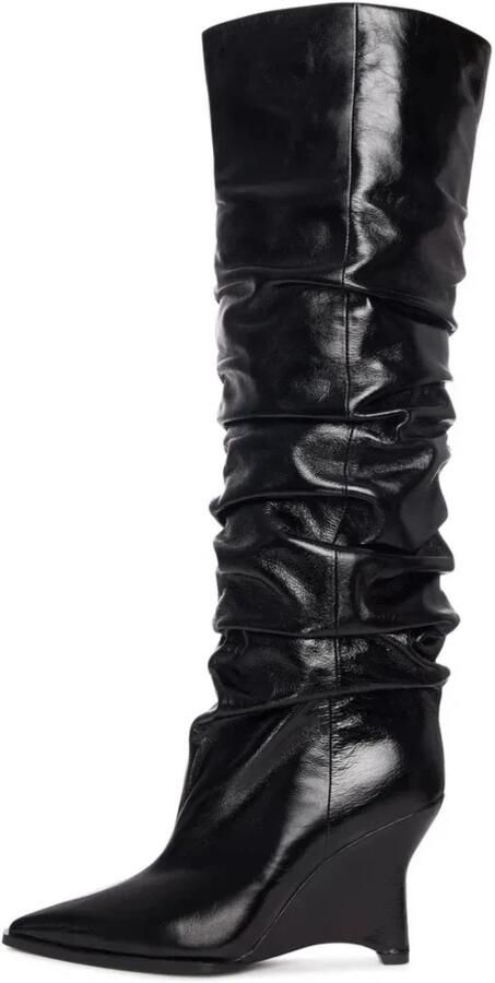 Cesare Gaspari Leren Slouch Laarzen - Foto 2