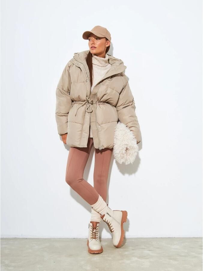 Cesare Gaspari Leren Veterschoenen Enkellaarsjes Off White