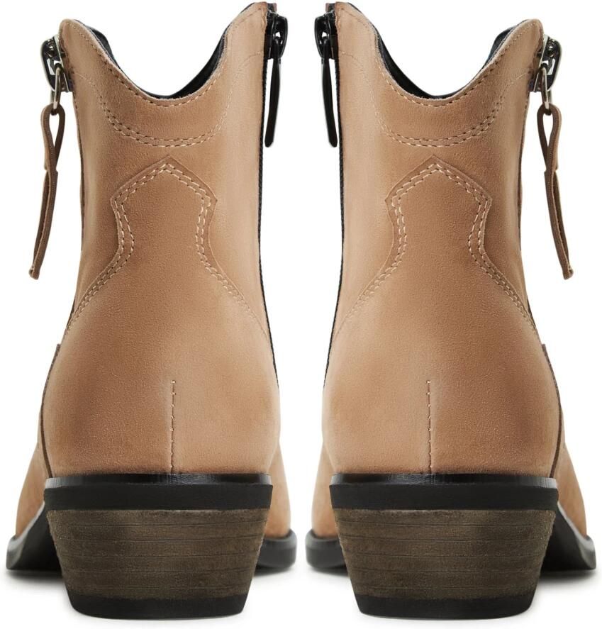 Cesare Gaspari Luxe Leren Cowboy Laarzen Bruin Brown Dames - Foto 2