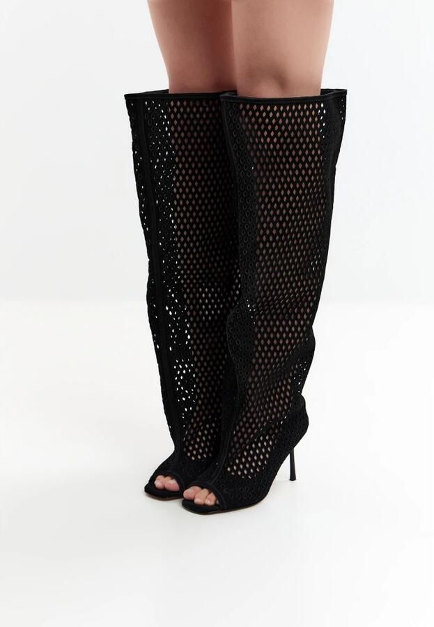 Cesare Gaspari Perforated Knee-High Laarzen - Foto 4