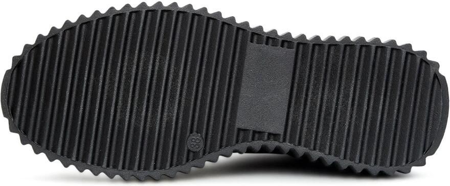 Cesare Gaspari Platform Chelsea-laarzen met geribbelde zool Zwart - Foto 2