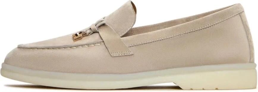 Cesare Gaspari Platform Moccasins Aurora Ivory