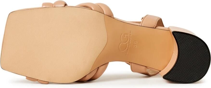 Cesare Gaspari Sandalen met blokhak Anaia Beige - Foto 2