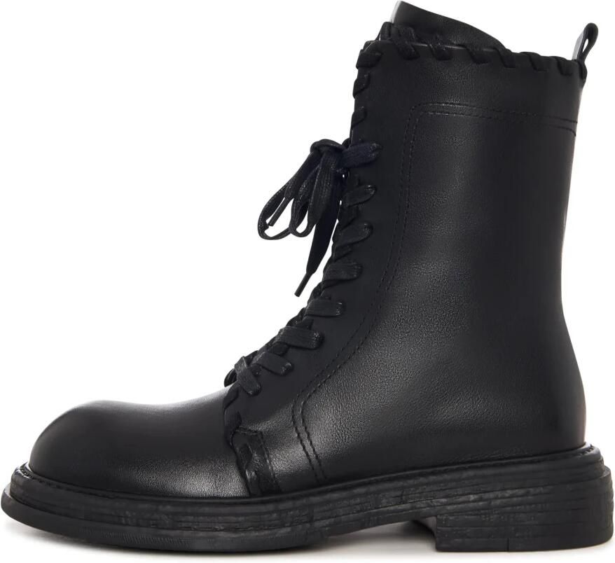 Cesare Gaspari Stitch-Edge Combat Boots