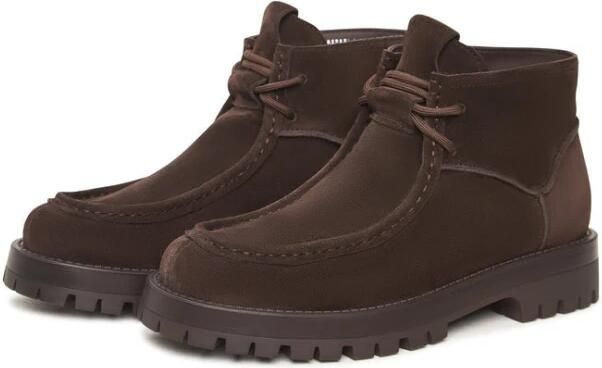 Cesare Gaspari Suède Veterschoenen Enkellaarsjes Mavi Bruin - Foto 10