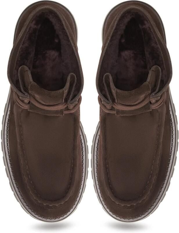 Cesare Gaspari Suède Veterschoenen Enkellaarsjes Mavi Bruin - Foto 8