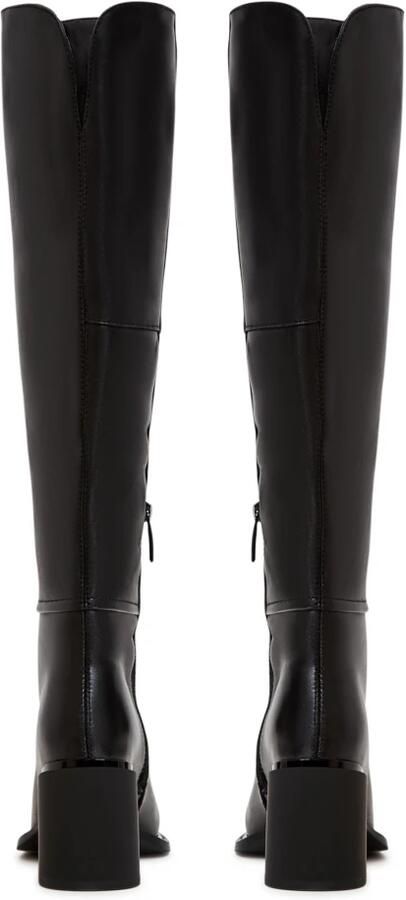 Cesare Gaspari Elegante leren enkellaarsjes Black Dames