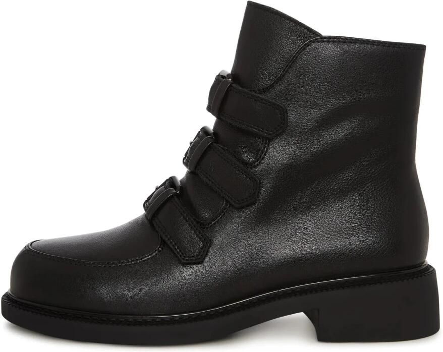 Cesare Gaspari Triple Strap Mid Ankle Boot
