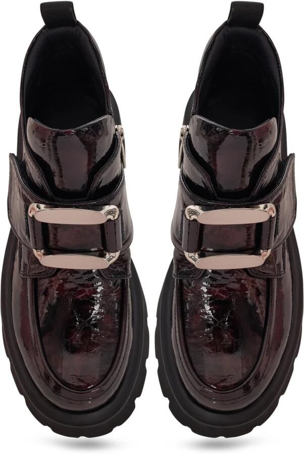 Cesare Gaspari Urban Grip Booties met Gespen en Platformzool