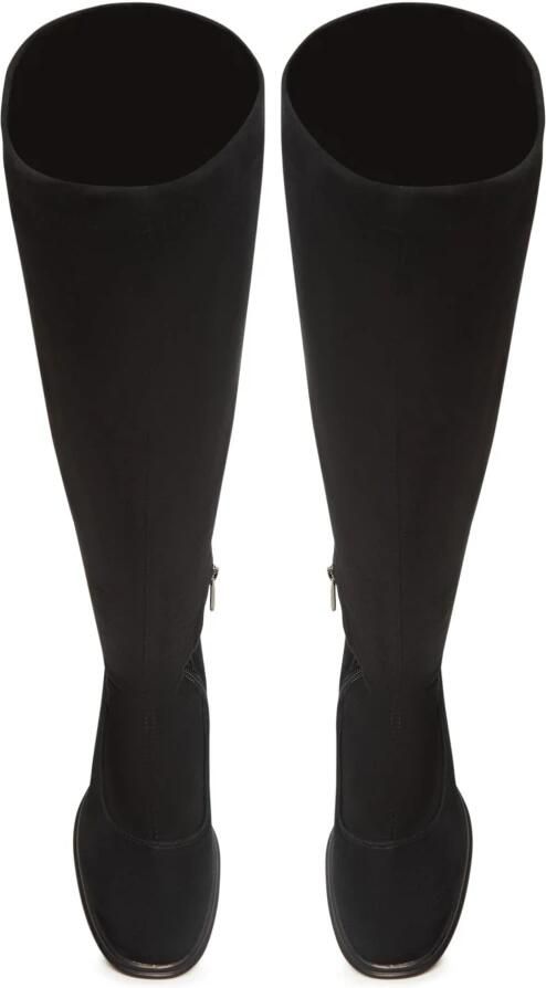 Cesare Gaspari Verfijnde suède overknee laarzen