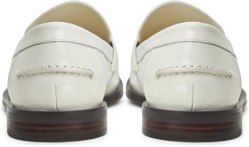 Cesare Gaspari Witte Loafers met Blokhak