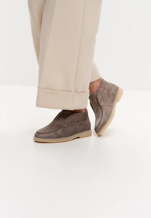 Cesare Gaspari Wool Step High Loafers