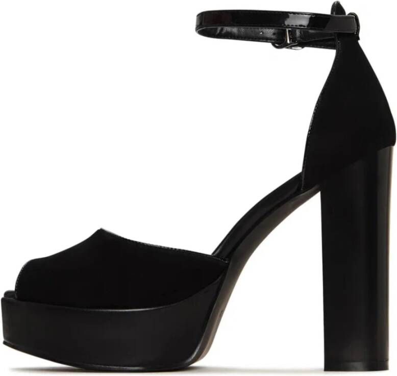 Cesare Gaspari Charm Block Heel Pumps Zwart