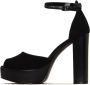 Cesare Gaspari Charm Block Heel Pumps Zwart - Thumbnail 1