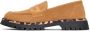 Cesare Gaspari Chique loafers met een chunky zool Lily Bruin - Thumbnail 1