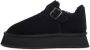Cesare Gaspari Cocoa gesp shearling loafer Zwart - Thumbnail 1