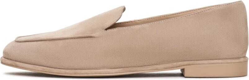 Cesare Gaspari Comfort Suede Platform Loafers Clau Beige