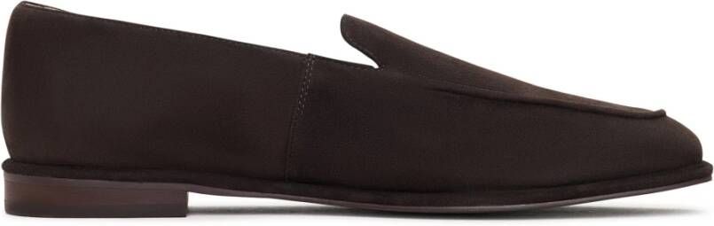 Cesare Gaspari Comfort Suede Platform Loafers Clau Bruin