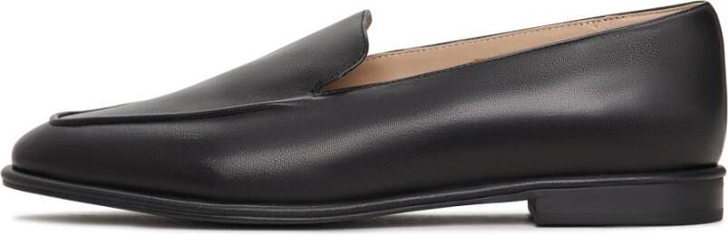 Cesare Gaspari Comfortabele suède platform loafers Clau Zwart