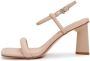 Cesare Gaspari Elegant High Heeled Sandals Beige Dames - Thumbnail 1