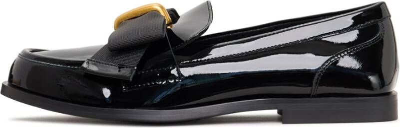 Cesare Gaspari Elegante loafers met gouden strik Dorothy Patent zwart