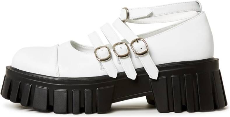 Cesare Gaspari Elegante Mary Jane Loafers Wit White Dames