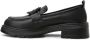 Cesare Gaspari Elegante Platform Loafers in Zwart Black Dames - Thumbnail 1