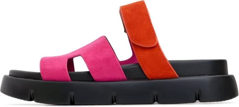 Cesare Gaspari Elegante Platform Mules Roze Pink Dames