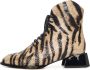 Cesare Gaspari Geometrische Hak Veterlaars Cheetah - Thumbnail 1