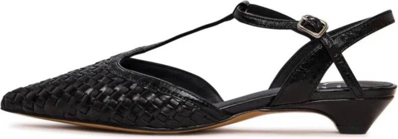 Cesare Gaspari Geweven T-band platte schoenen