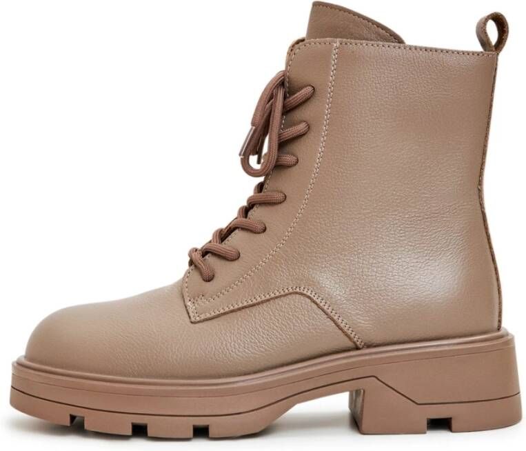 Cesare Gaspari Gezellige Veterschoenen Winter Enkellaarzen Brown Dames