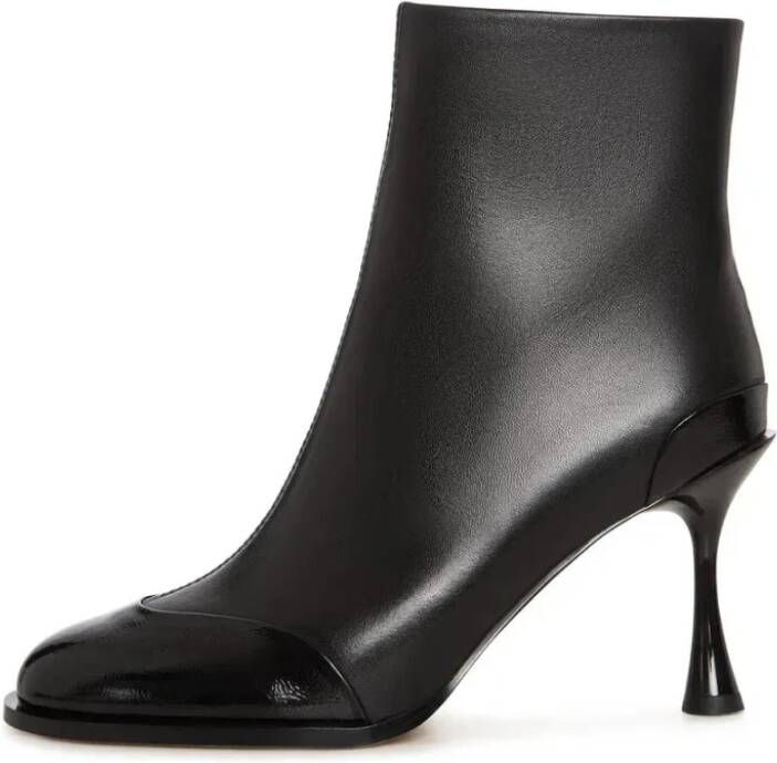 Cesare Gaspari Gloss Cap Toe Stiletto Enkellaars