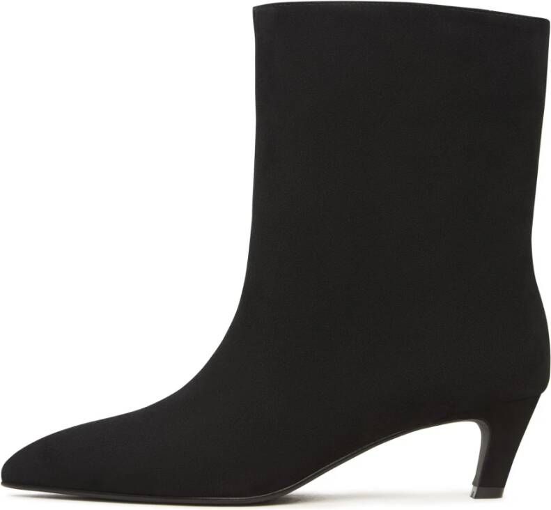 Cesare Gaspari Kitten Heel Enkellaarsjes Dolly Zwart