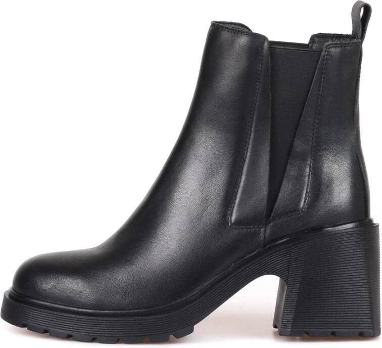 Cesare Gaspari Klassieke Enkellaarzen voor Stijlvol Comfort Black Dames