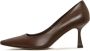 Cesare Gaspari Klassieke leren pumps Donkerbruin - Thumbnail 1