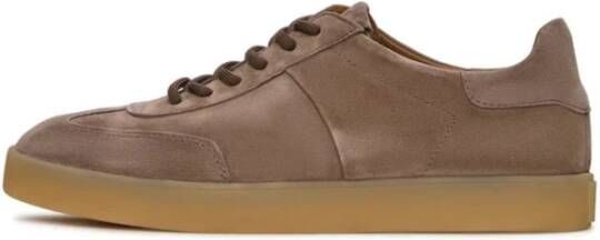 Cesare Gaspari Klassieke suède lage sneakers Beige