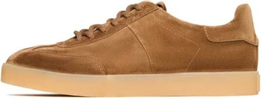 Cesare Gaspari Klassieke suède lage sneakers Bruin