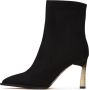 Cesare Gaspari Kleur Stiletto Hak Enkellaarsjes Scarlett Zwart - Thumbnail 1