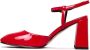 Cesare Gaspari Lak Blokhak Pumps Rood - Thumbnail 1