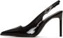 Cesare Gaspari Lakleren slingback pumps Zwart - Thumbnail 1