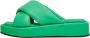 Cesare Gaspari Leren Plateau Muiltje Groen Green Dames - Thumbnail 1